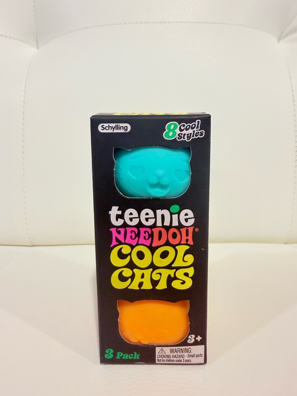 Needoh Tennie Cool Cats Stress Ball 3-Pack